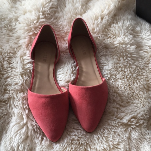 J. Crew Shoes - NWT J.Crew Rose Blossom suede D’orsay Flats 7.5